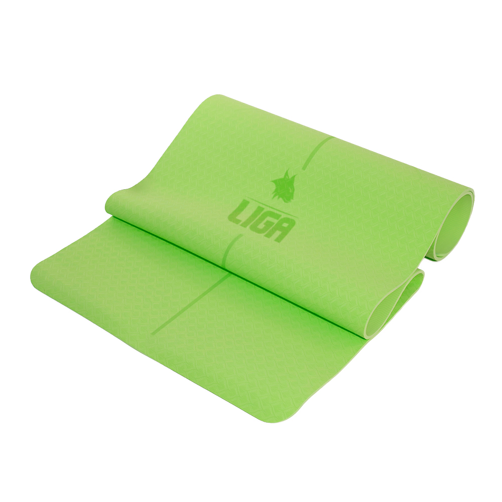 Στρώμα yoga TPE yoga mat (original) 183εκ.*61εκ.*0,6εκ (πρασινο) LIGASPORT*