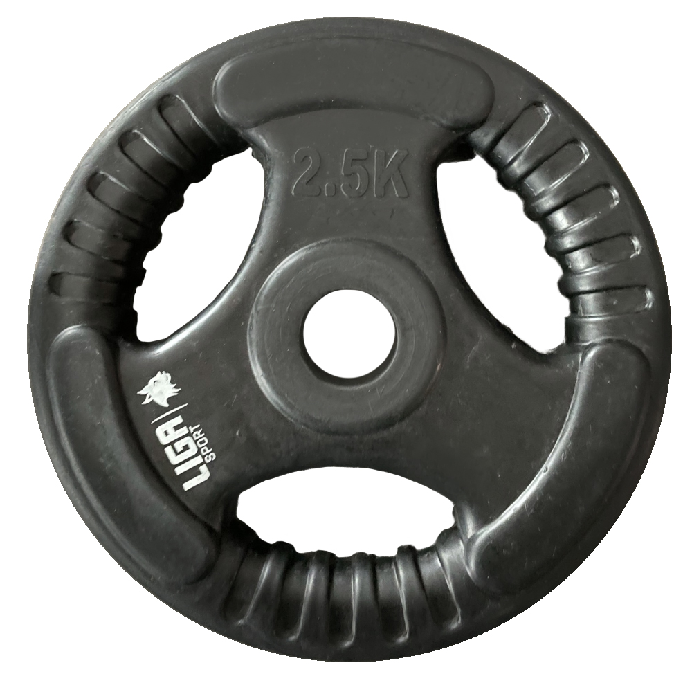 RUBBER WEIGHT LIFTING PLATE 2.5kg (Φ28) LIGASPORT
